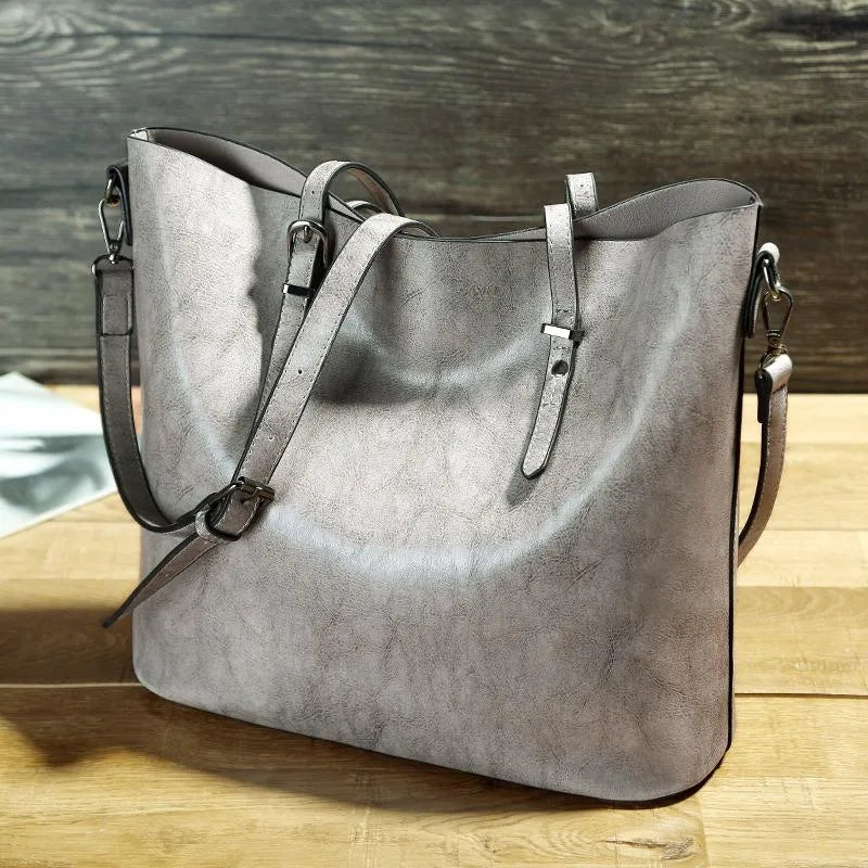 Aurora | Vintage leather shoulder handbag