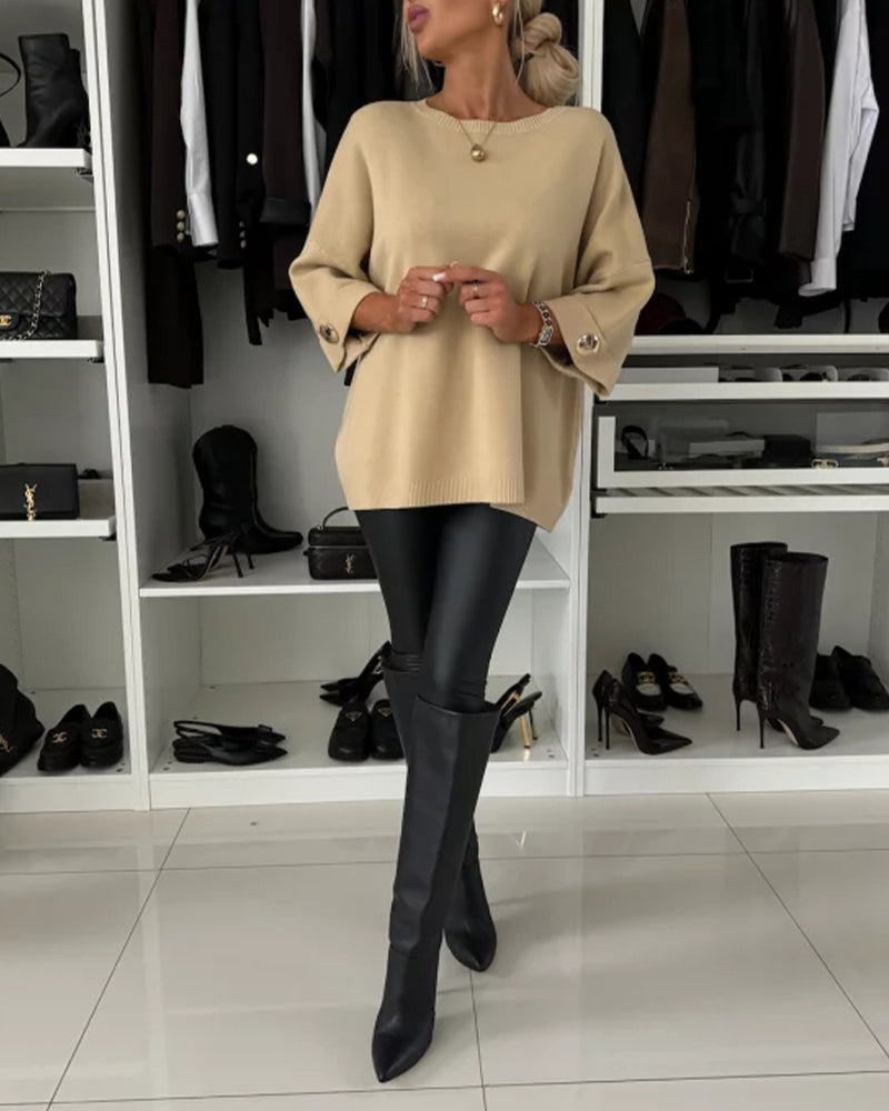 Isabella | Elegant Knit Blouse