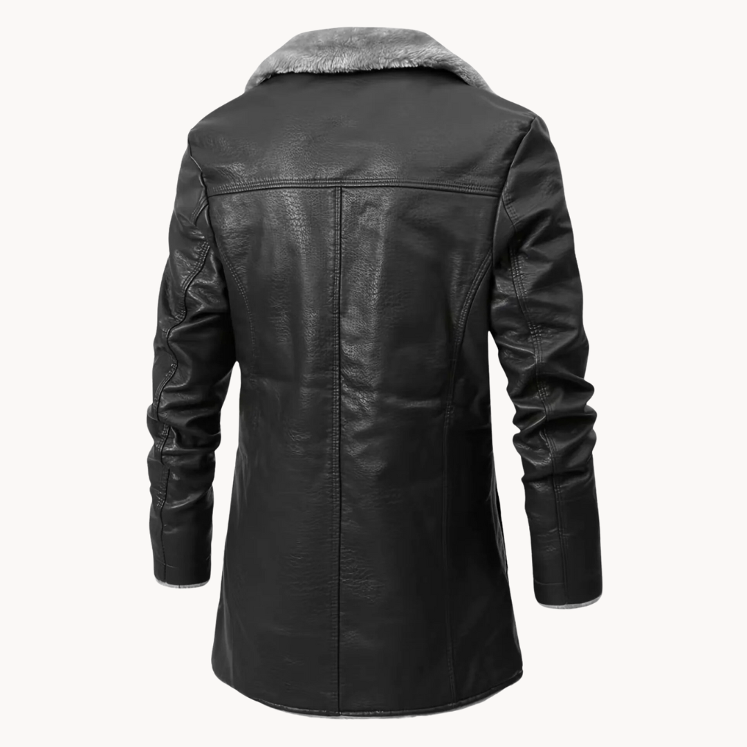 Isaac | Leather Coat