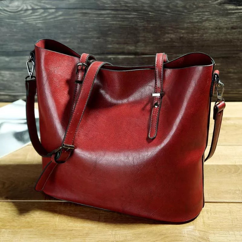 Aurora | Vintage leather shoulder handbag