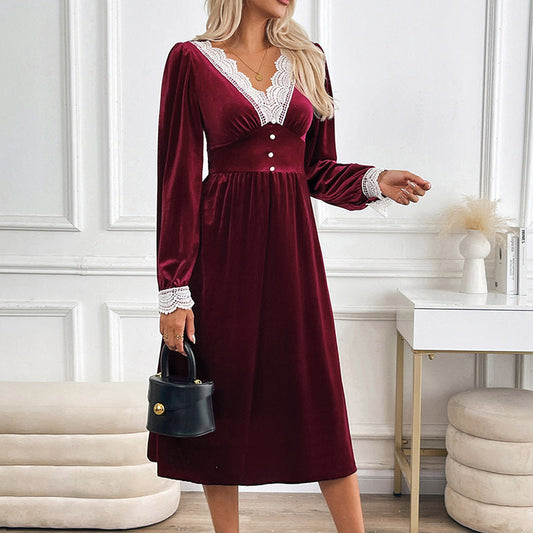 Emily | Elegant Velvet Dress