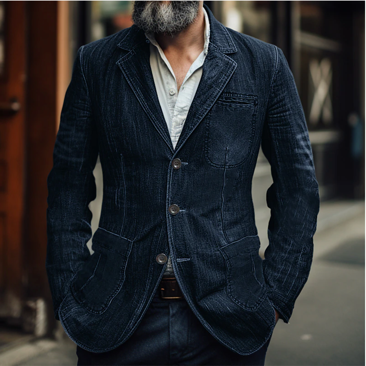 Eric | Denim Blazer