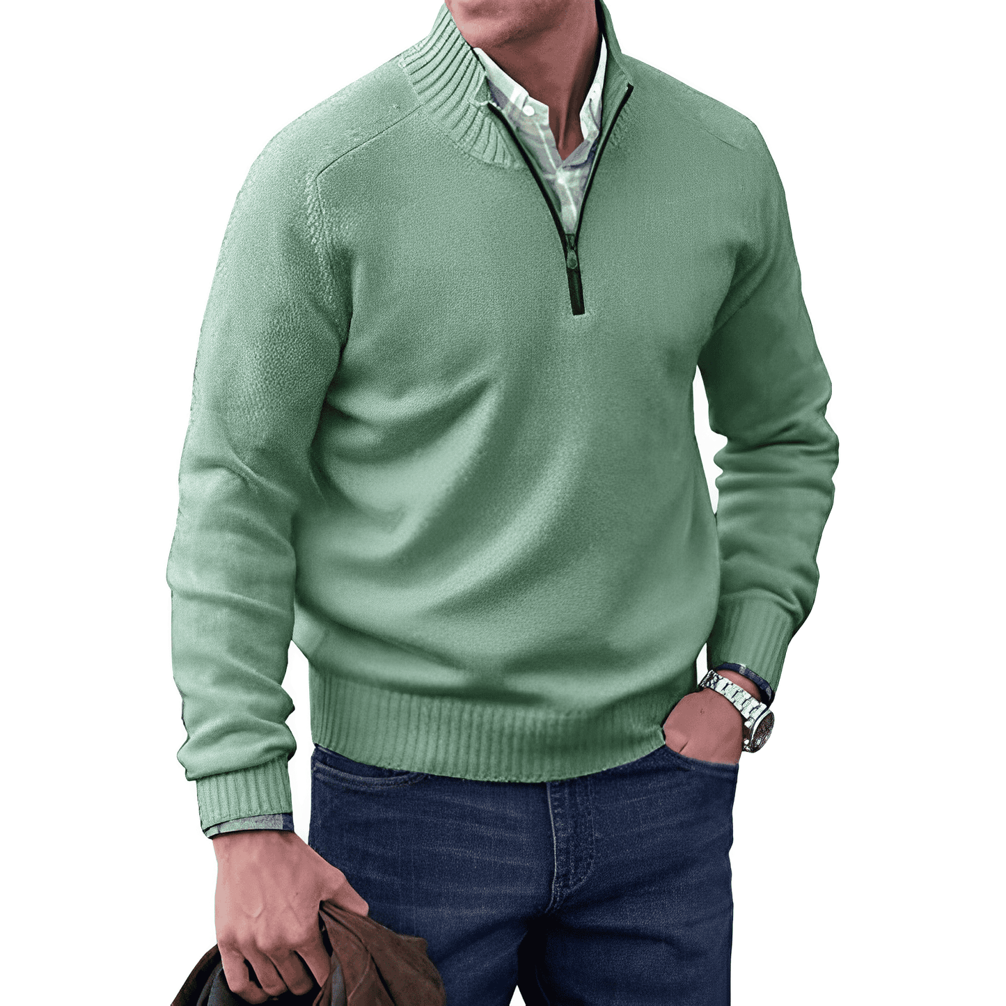 David | Elegant Zip Sweater