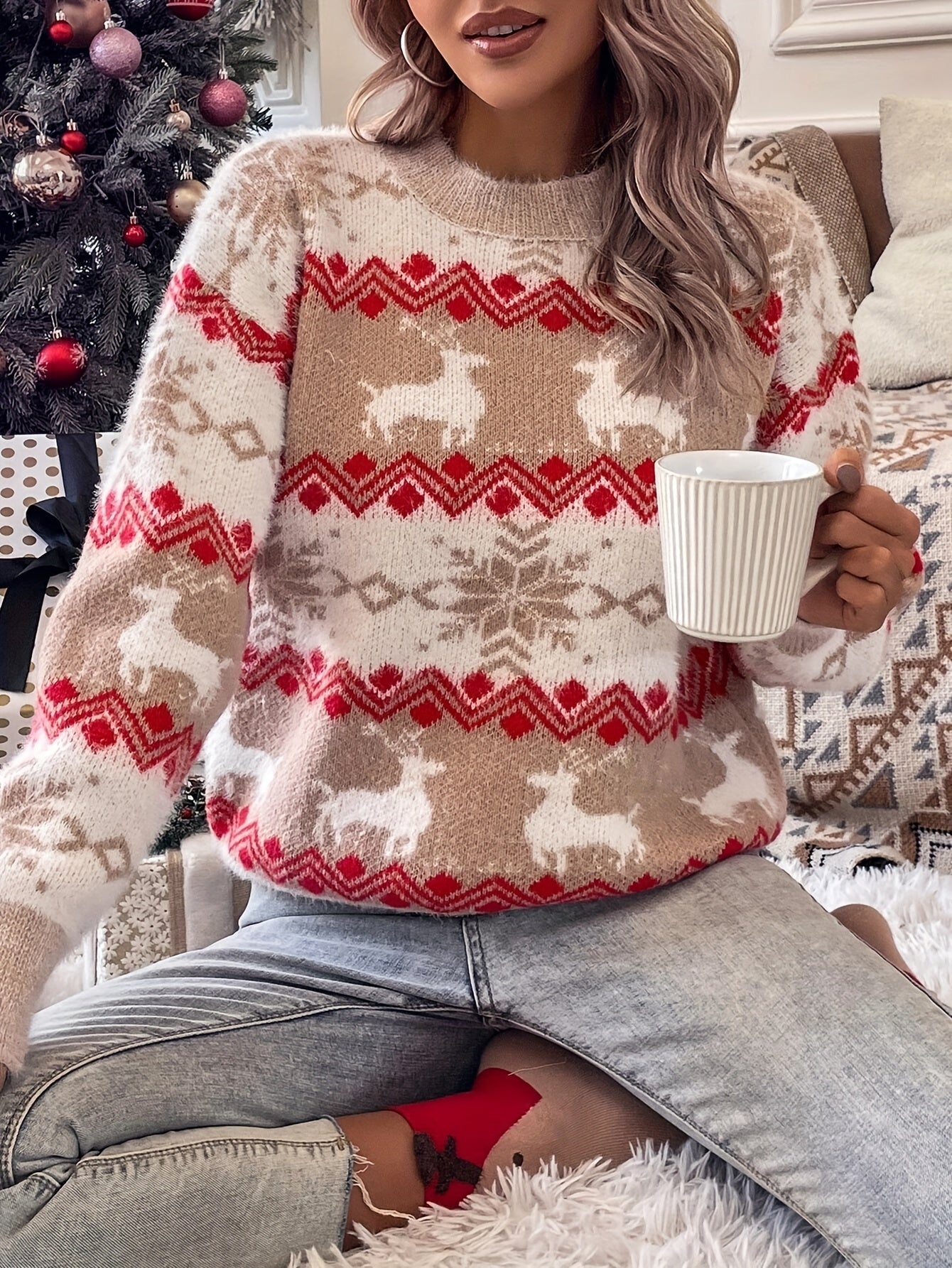 Luna | Christmas Crew Neck Sweater