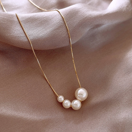 Aria | Gold Freshwater Pearl Necklace