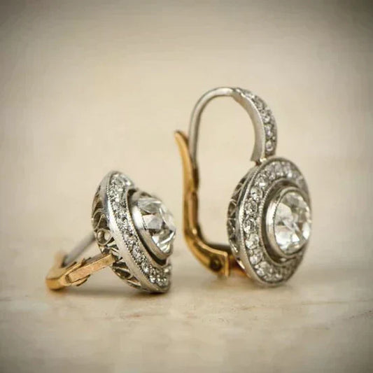 Lucy | Vintage Silver Earrings with Zirconia