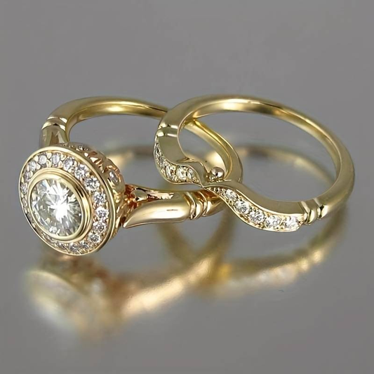 Harper | Vintage Gold & Zirconia Ring Pack