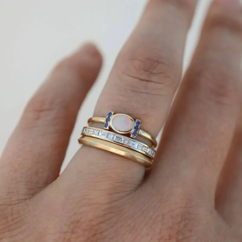 Sophie | Vintage Golden Opal Rings Set