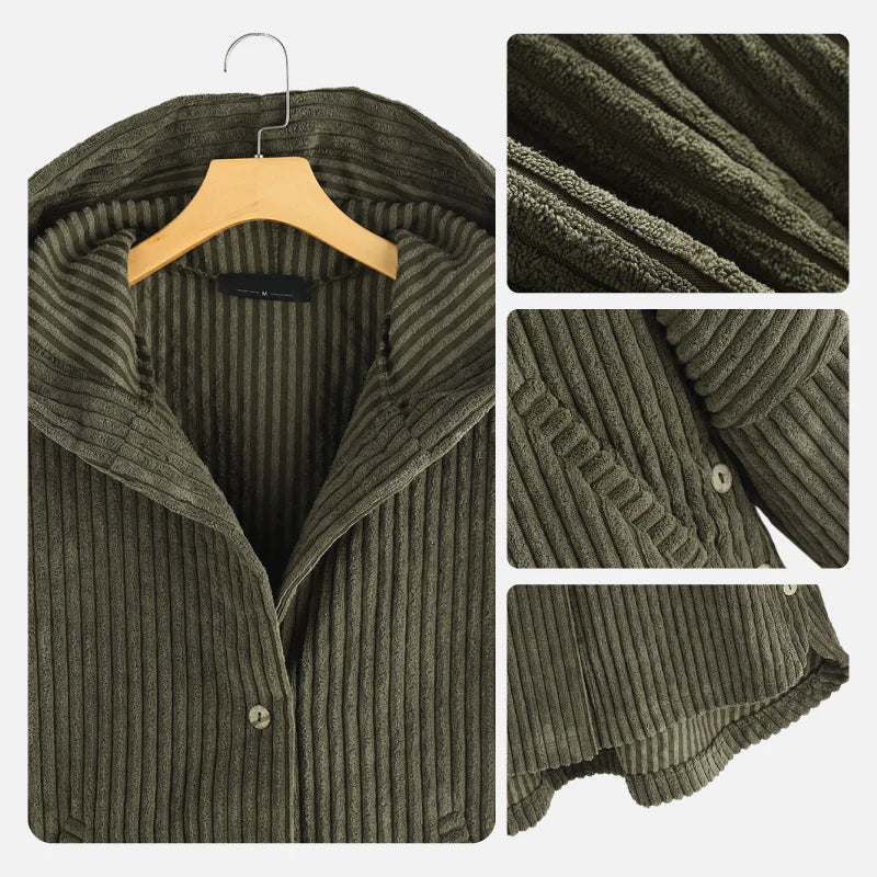 Dana | Corduroy Hooded Coat